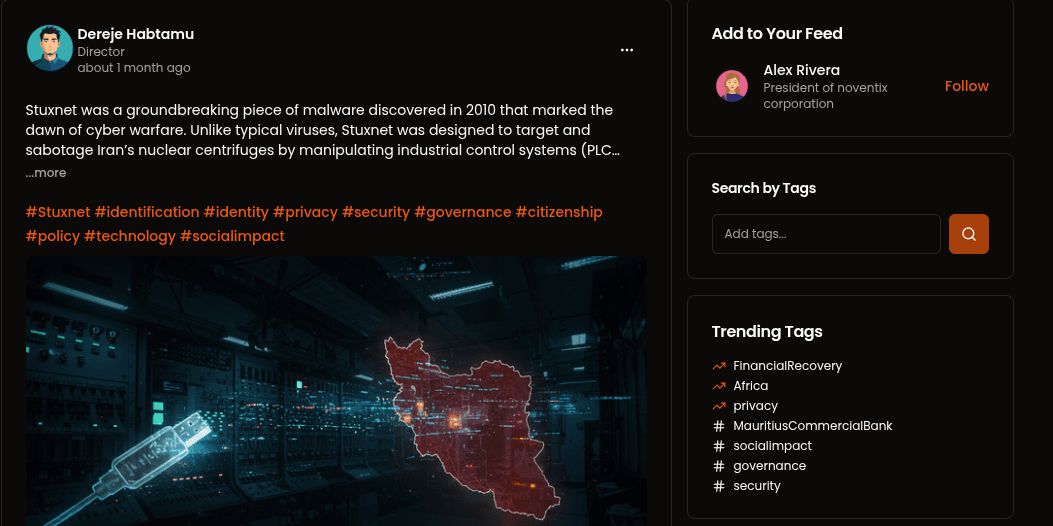 Social Feed Interface